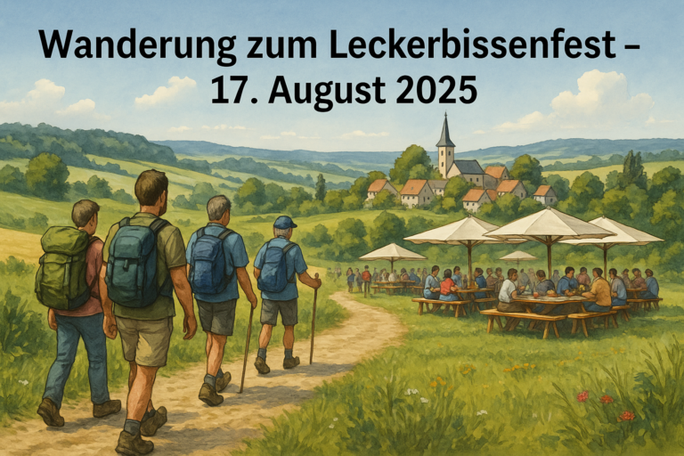 Änderung zur Wanderung am 17. August 2025